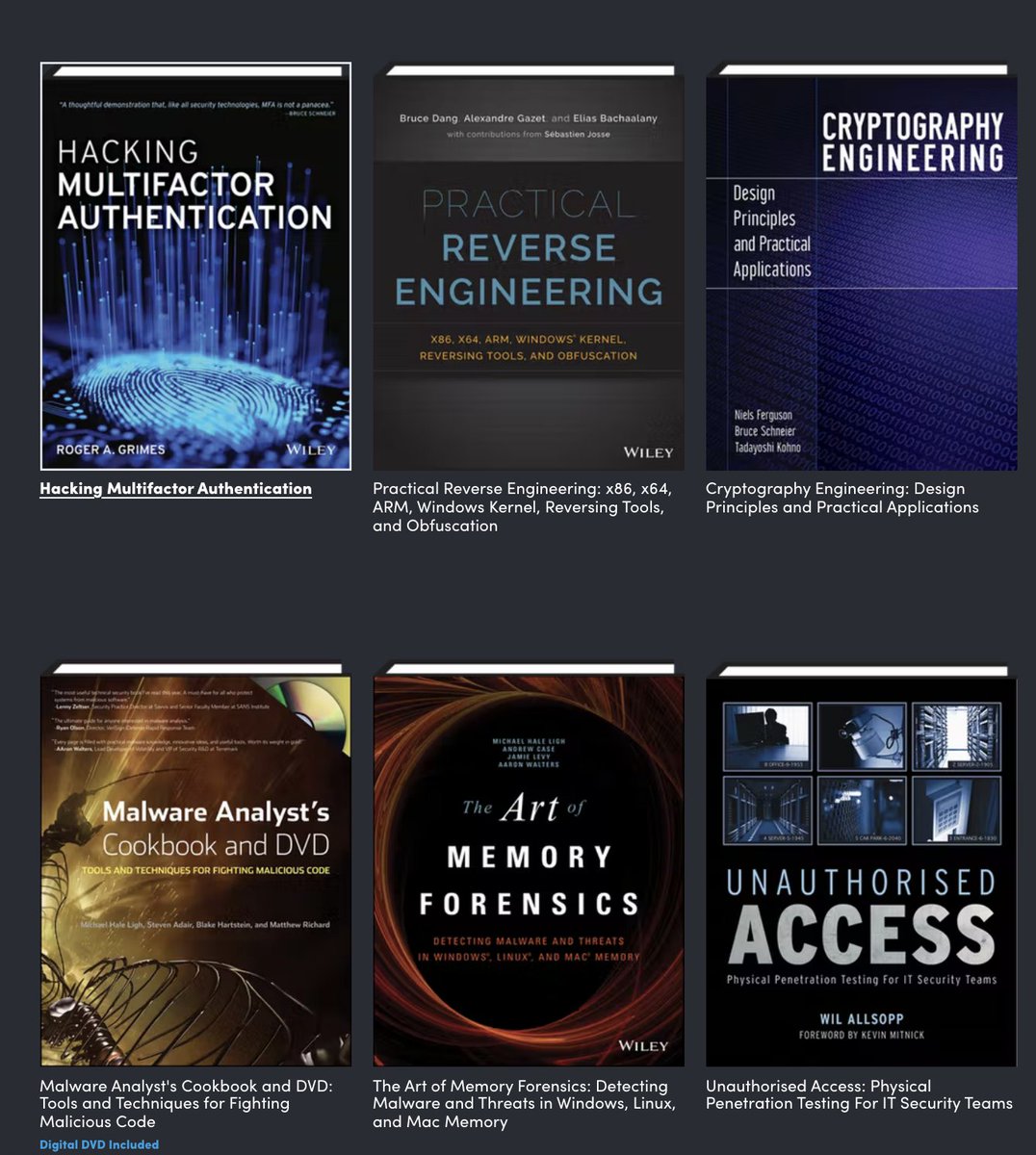 JBizzle703's tweet image. Let's do another @humble giveaway. Great books inc. all the @TribeOfHackers books (check out chapter 7 in the Blue Team one😉), Kali Linux Bible, @kim_crawley and @PhillipWylie's Pentester Blueprint and a lot more!

To win:
☑️ Follow @JBizzle703 
🔄 Retweet Tweet
🗣️ Comment below