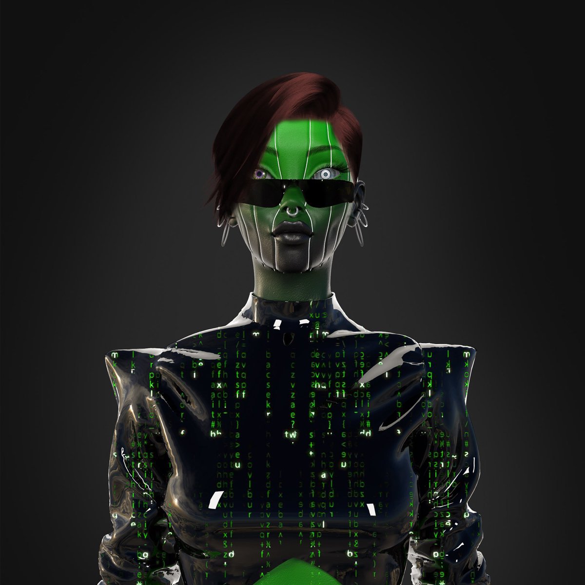 🟢Xena is one of the most famous cyber hackers in the Metaverse. She is wanted by several NFT’s projects for hacking their servers. She is hiding undercover and preparing her next move. Very smart, she walks alone and doesn't get attached to anyone. 🟢