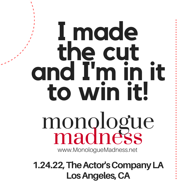 Tonight is the night! #MonologueMadness LA style monologuemadness.net