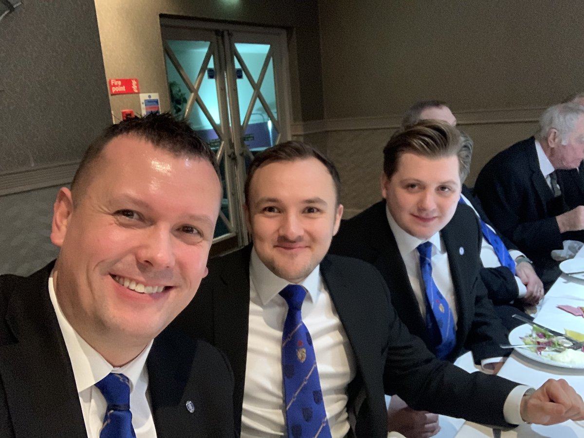 JDL7844's tweet photo. What a brilliant evening @Carnarvon2376 - a fabulous initiation ceremony, first class camaraderie throughout and friendship of the highest order. Well done to my dear friend Adam on his delivery of a wonderful charge. I will be back. Cheers to @AdeMay21242586 and @7844Ryan too ❤️ https://t.co/to3whLTgIk