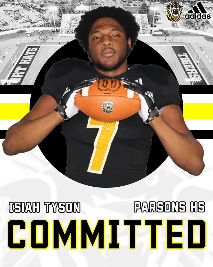 100% Committed GO TIGERS!!! <a href="/HCFHSUFB/">Coach Brown 🐯🏈</a> @CoachDudleyFHSU <a href="/FHSUFootball/">FHSU Football</a>