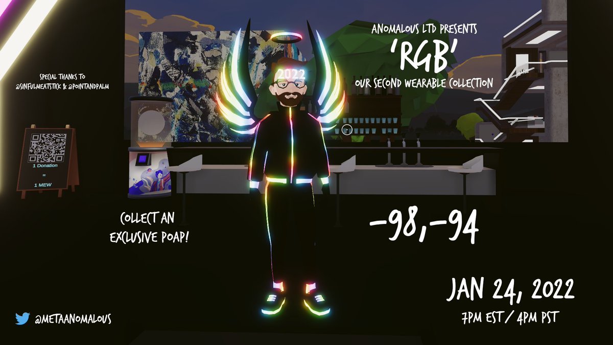 Party At Sinful HQ: events.decentraland.org/event/?id=bbe0…  
Coordinates: -98,-94 
I will Dropping POAPs on Stream Claim Yours : twitch.tv/sinfulmeatstic…

<a href="/DCLBabyDolls/">Babydolls</a> <a href="/MetaAnomalous/">AnomalousLTD.eth</a> @pointandpalm #Decentraland #NFT #NFTCommunity #blockchain #blockchaingame #MetaverseNFT #Wearable #MATIC #MANA