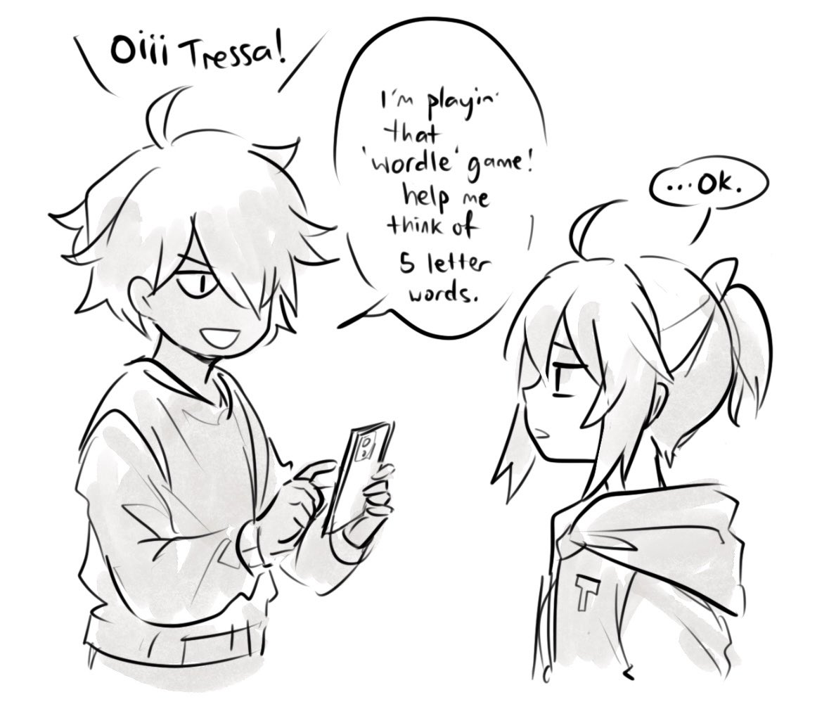 therion and tressa play that fun word game 