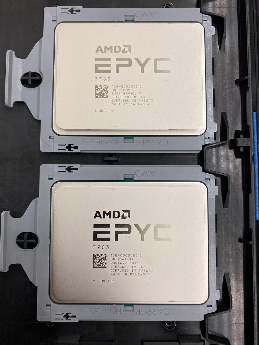 Some days, the universe reminds you how amazing other people and organizations can be!

Thanks <a href="/AMD/">AMD</a> for donating two 7763 processors through the <a href="/CQLSOregonState/">CQLS Oregon State</a> for the Sharpton lab's research to define how gut microbes mediate the effect of pollutants on health and behavior!