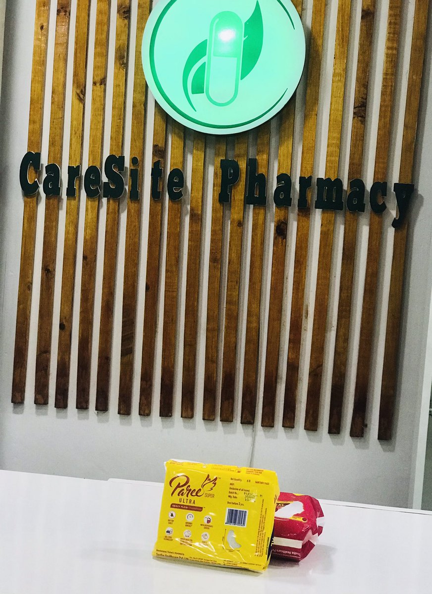 #paree Sanitary pads available at CareSite pharmacy