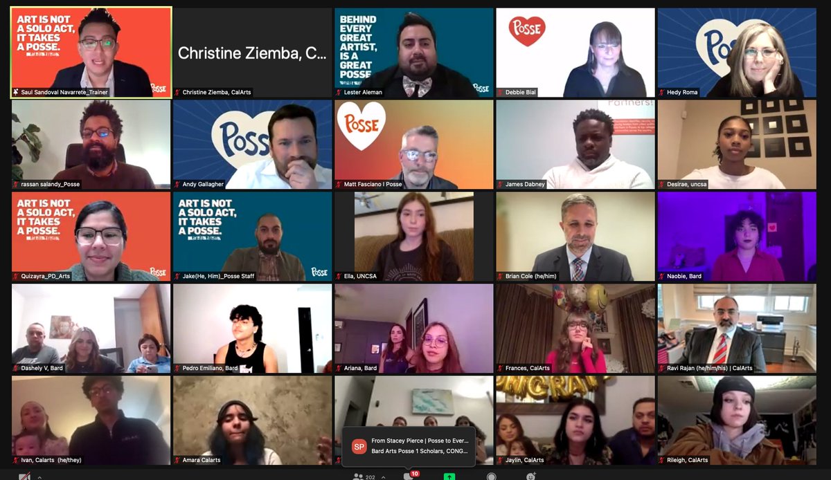 CalArts's tweet image. At tonight's @possefoundation ceremony, #CalArts and President @_RaviRajan got a shout-out for being the first school to say "yes" to the #ArtsPosse scholars program. #posselove