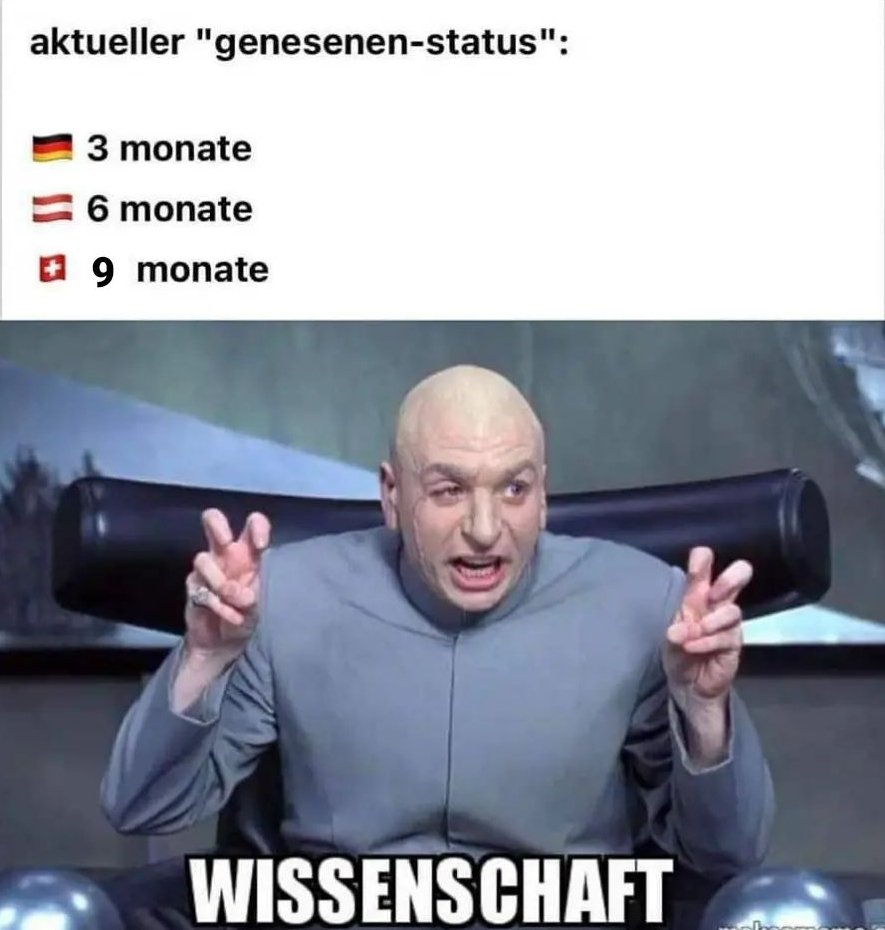 Der aktuelle Stand der #Wissenschaft 🤡

Gerade die deutschsprachigen Länder scheinen nicht zu checken, das spätestens seit #OmikronVariante keiner mehr von einer Pandemie spricht 🙃
#Corona #ImpfenSchuetzt