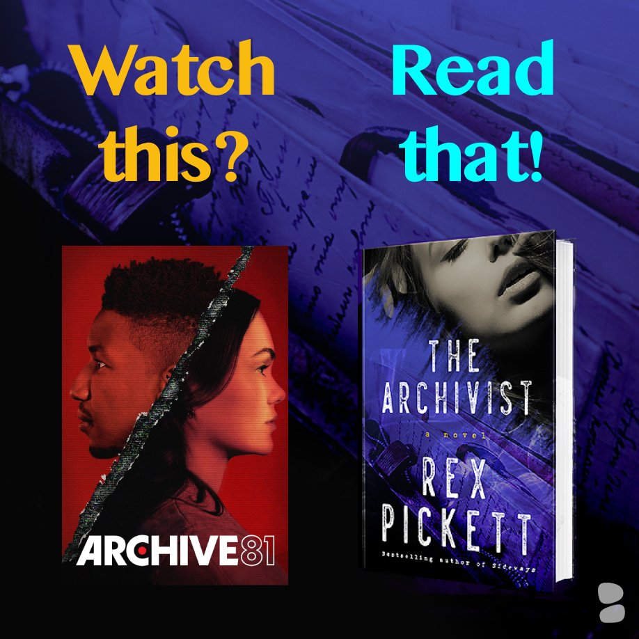 BlackstoneAudio's tweet photo. Are you also ‘digging’ on @netflix’s new show #Archive81?📺

We're rolling out our very 1st round of #WatchThisReadThat with today's #mustread: #THEARCHIVIST, @rexpickett’s suspenseful murder mystery set in the deep, dark world of archives.

👉OUT NOW: https://t.co/TmBGaOGCUC https://t.co/V9YUlhFZp2