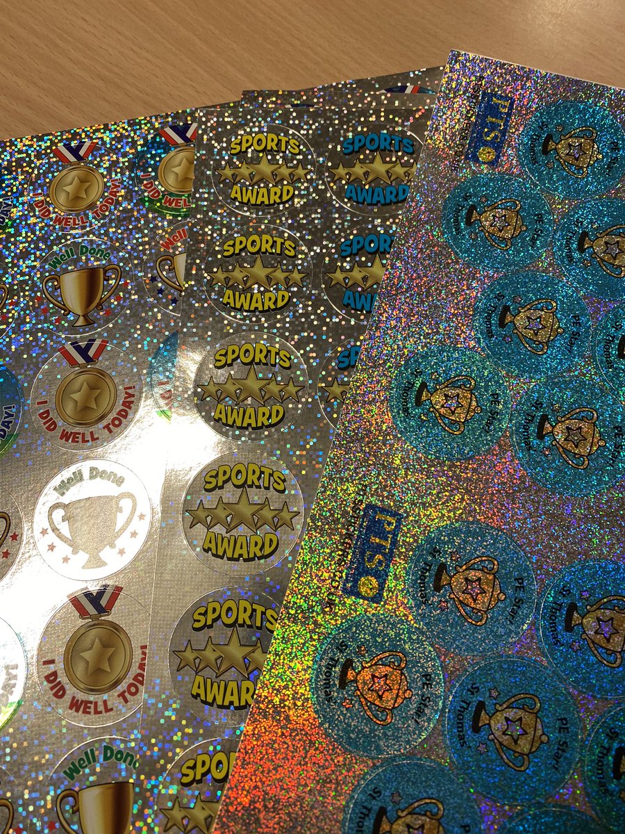 Certificates and stickers ready for our Sports Crew children to give out during Schools Football Week #primarype 👍🏼