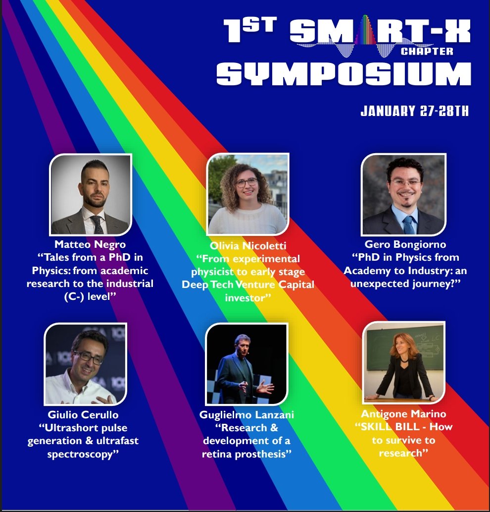Remember to register for the Smart-X <a href="/OpticaWorldwide/">Optica</a> symposium on 27-28/01.

The link for the registration is docs.google.com/forms/d/e/1FAI…

More details 👇 
#Spectroscopy #Science #STEM #ITN