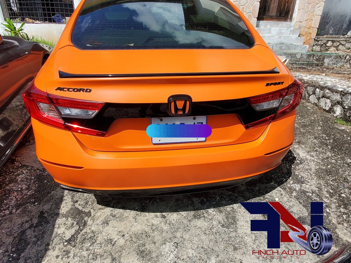 OVER_RICH's tweet photo. Honda Accord Sport For Sale
Year: 2018
Engine Type: 1.5L Turbo 
Colour: Black
Transmission: Automatic
Mileage: 70,××× kilo
PRICE: $3,800,000 NEG

Wrapped in  satin orange (original colour is black) Honda Sensing, Sunroof, keyless entry, adaptive cruise control &amp; more https://t.co/jrA6PrEzWE