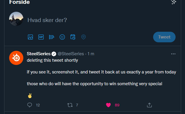 Rasmus_Roennow's tweet photo. .@SteelSeries So excited ♥️🤞
(Picture two was taken in the evening the same day as proof😍) https://t.co/Ok25qouotB