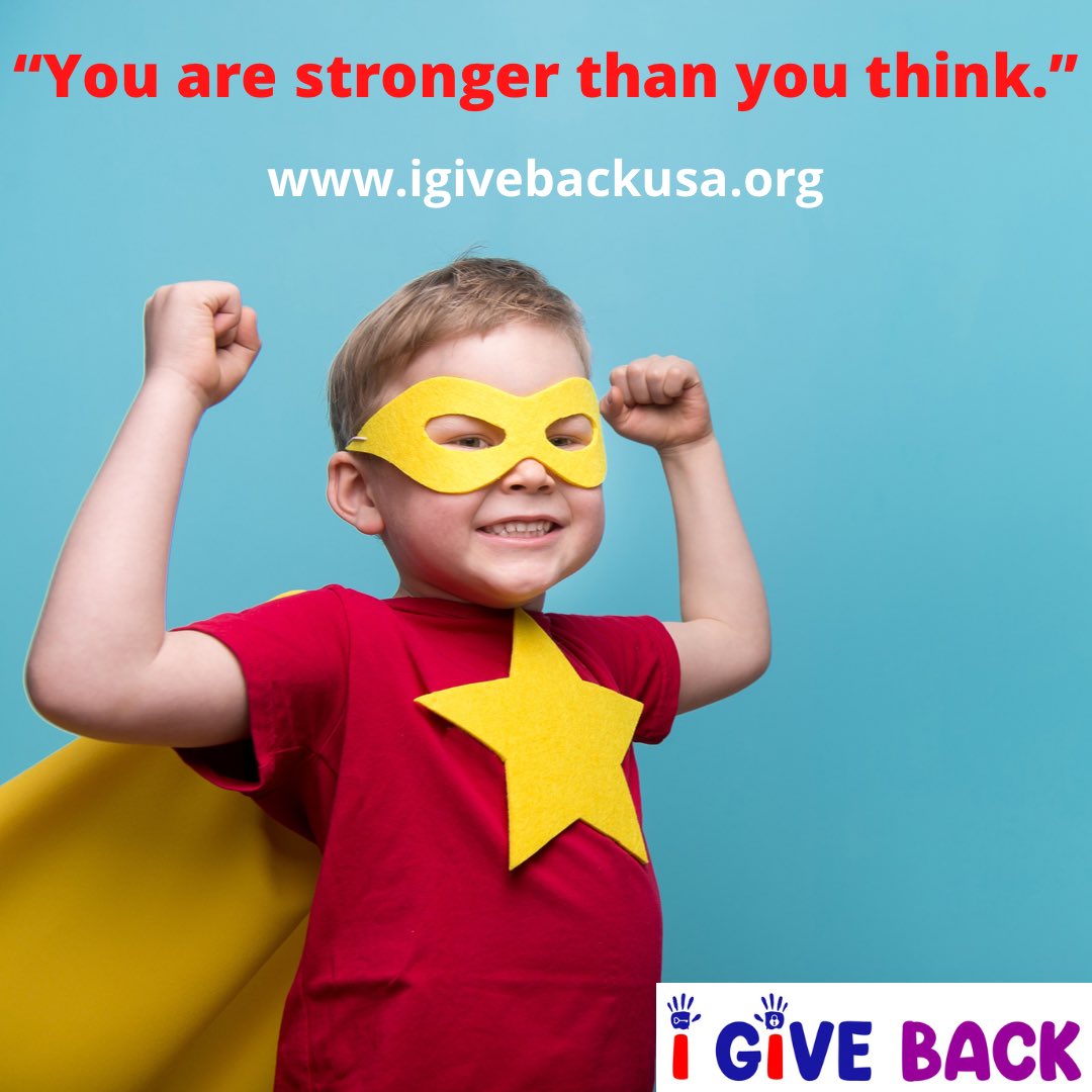 igivebackusa's tweet image. “You are stronger than you think.” #igivebackusa #motivationalmonday #nonprofit #youthdevelopment #youthexposure #community #igiveback

igivebackusa.org