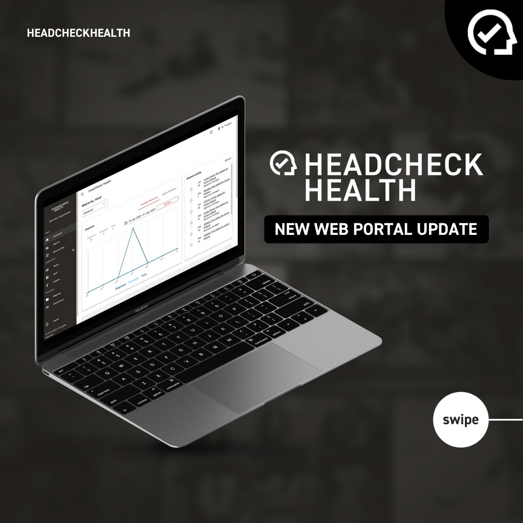 HEADCHECKHealth's tweet photo. HEADCHECK New Web Portal is now live! See how users achieve better concussion care and experience with HEADCHECK.
Prioritize athletes' safety today: https://t.co/PdSAJpzUJs
#digitalhealth #sportstech #concussionmanagement #concussiontool #concussiontechnology #healthtechnology https://t.co/cNTDOyX5Kx