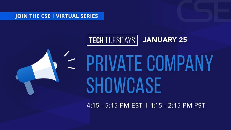CSE_News's tweet photo. Join us tomorrow for a private company showcase edition of #TechTuesdays! Learn about exciting #technology developments in #mining, #healthcare, and #ClimateTech with leaders from DigiGeoData, @KentImaging, and @OnboardDynamics. Register now: https://t.co/4s20CvWfGy https://t.co/dSRLAkvRa4