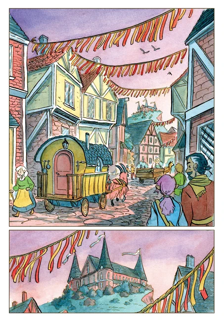 The Bards are coming to town. From my new graphic novel, The Legend Of Brightblade. 