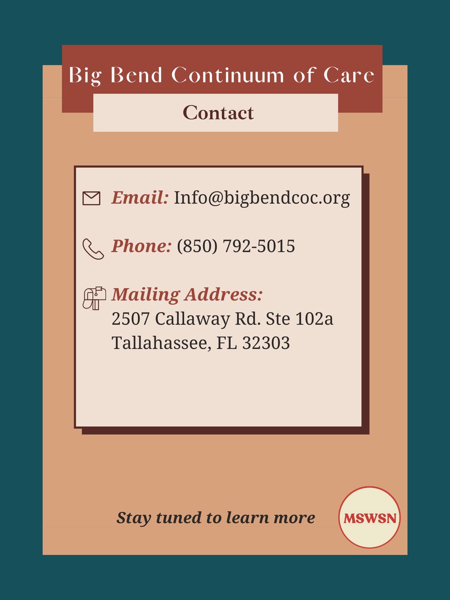 mswsnfsu's tweet photo. Look out for our next posts as we start sharing about one of the Big Bend CoC's projects, the Point in Time Count. #mswsn #mswsnfsu #macrosw #SocialMediaBlast https://t.co/cU5uCUt1rH