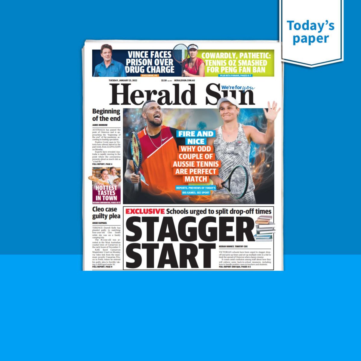 theheraldsun's tweet photo. TODAY'S FRONT PAGE
Read the digital edition > https://t.co/4lwitX4mid
.
.
.
#Melbourne #Victoria #FrontPage #newspaper #news https://t.co/QNOnP5LGNU