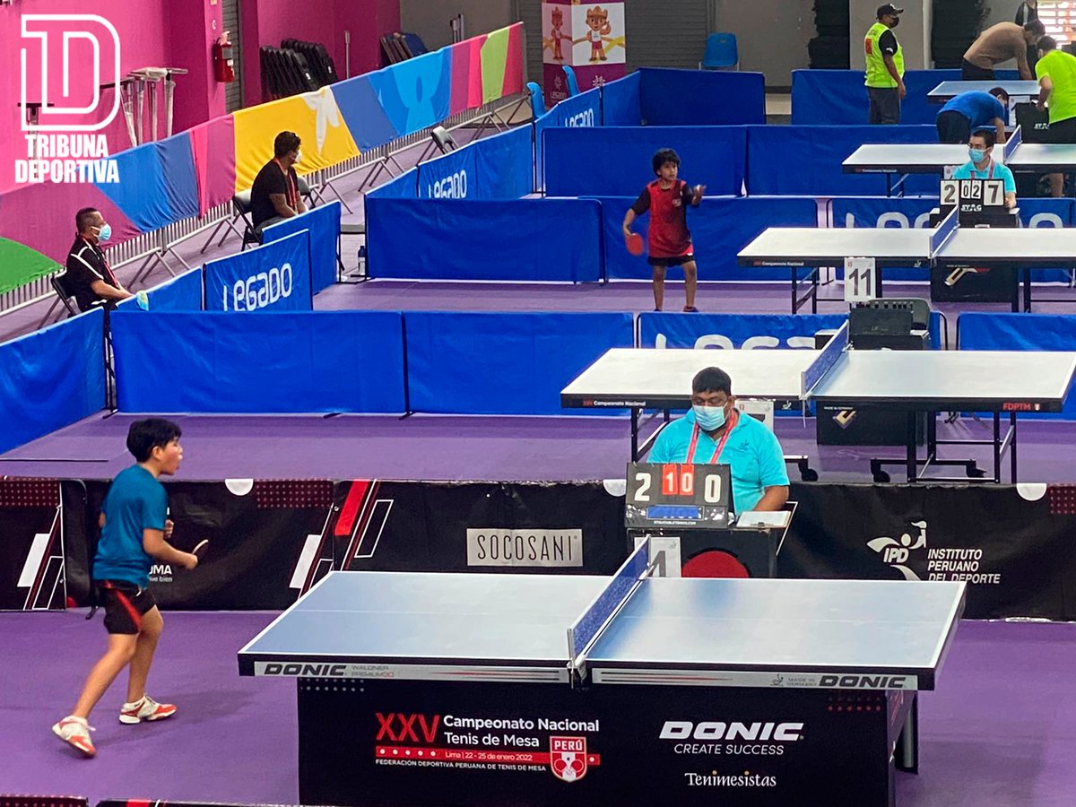 PeruTribuna's tweet photo. XXV CAMPEONATO NACIONAL DE TENIS DE MESA.

Tribuna Deportiva está presente en el Polideportivo 3 de la Videna donde se está desarrollando el Campeonato Nacional de Tenis de Mesa con los mejores del país. @TenisdeMesaPeru 
📸: @FerLozat 

#TenisDeMesa #CampeonatoNacional https://t.co/rq7d020iU6