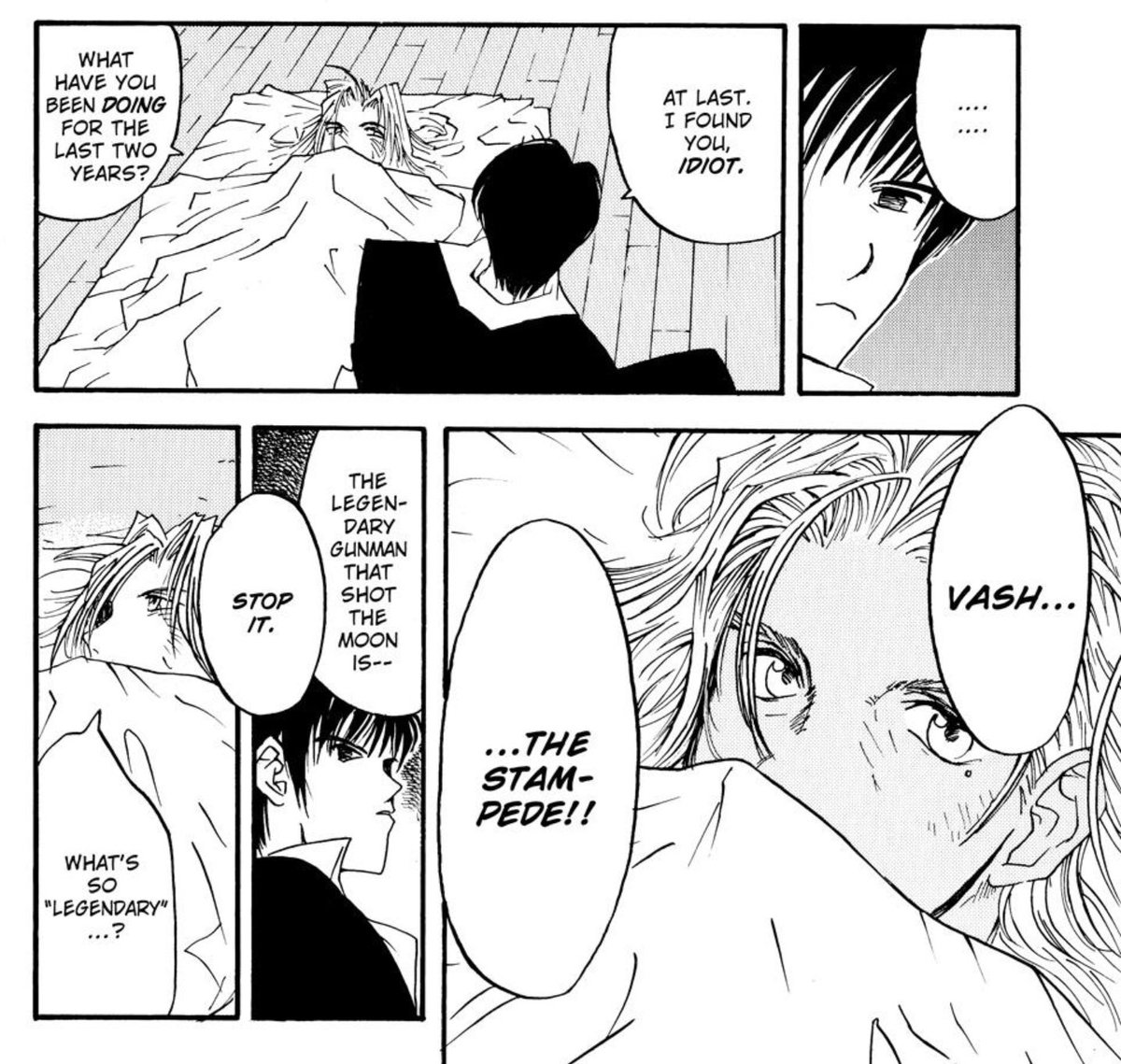 Wolfwood is once again asking you to cut the bullshit Vash 