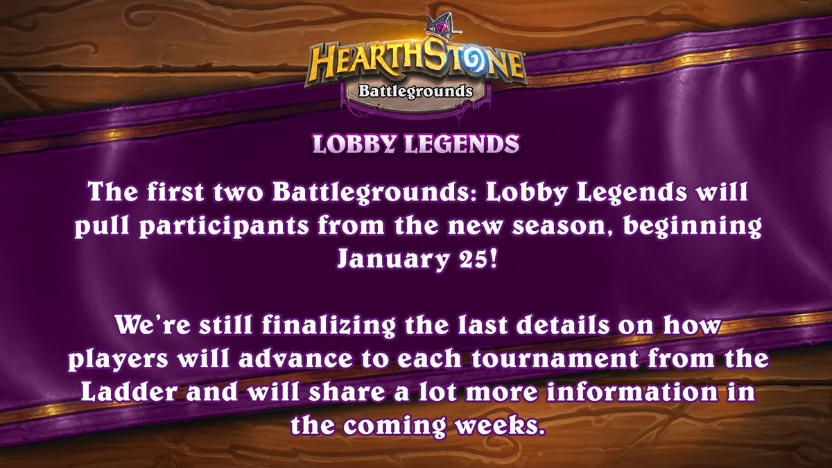 Grab a Buddy &amp; climb that Ladder for your chance to compete in the first two Battlegrounds: Lobby Legends!