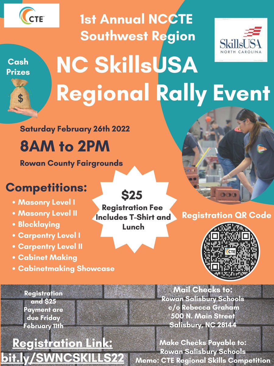 GCSCTE's tweet photo. Skills USA Regional Rally coming soon! https://t.co/IIl7wgv3sS