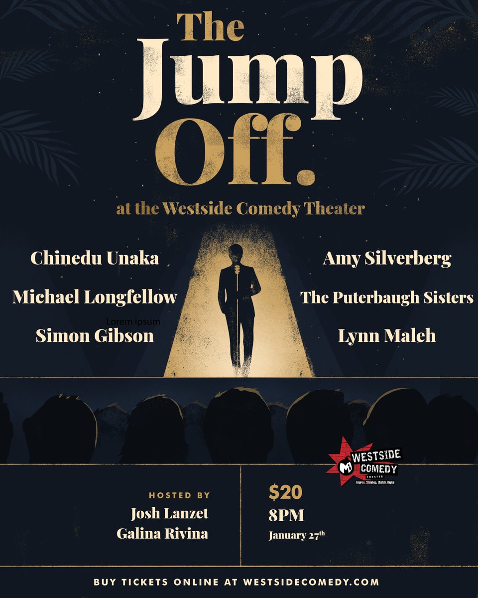JumpOff_Comedy's tweet image. We're excited to kick off the year with a  🔥 lineup including @chineducomedy, @Longfellowww, @AmySilverberg, @simeygibson, @puterbaughs and @Dputerbaugh, and @HeyLynnMolly! 

Grab tickets at loom.ly/elH7odk (Use code JUMP5OFF for $5 off tickets)