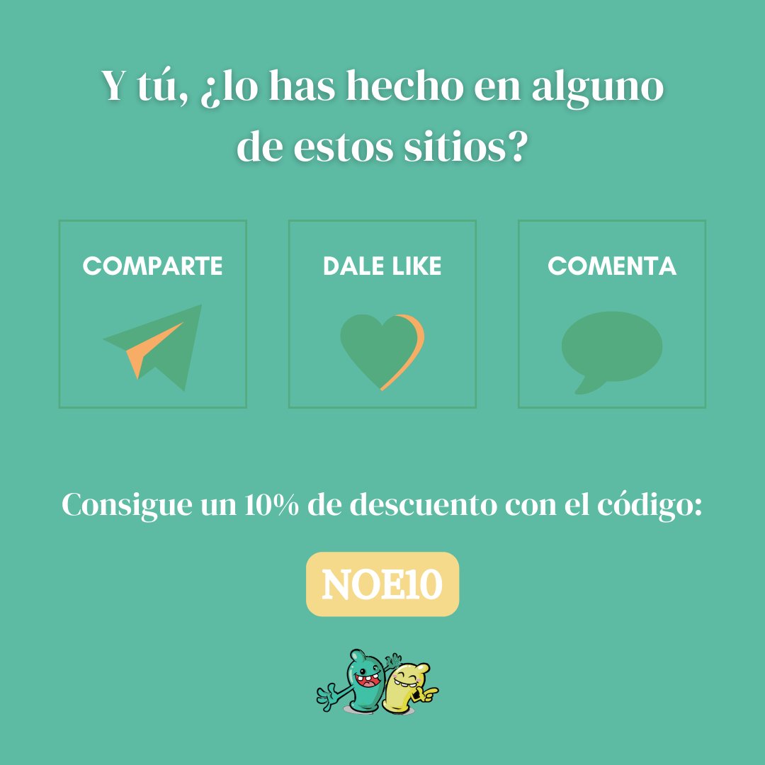 CondonesDeMarca's tweet photo. ¡Cuéntanos tus lugares favoritos! 😈Vivir experiencias sexuales que hagan crecer tu morbo al máximo.🔥
Sea donde sea, hazlo siempre con protección aprovechando los mejores precios que tenemos en la web y no pierdas tu oportunidad.😜
https://t.co/2L7nV7L07J 
#SexoCasual https://t.co/yjKtgdyuuj