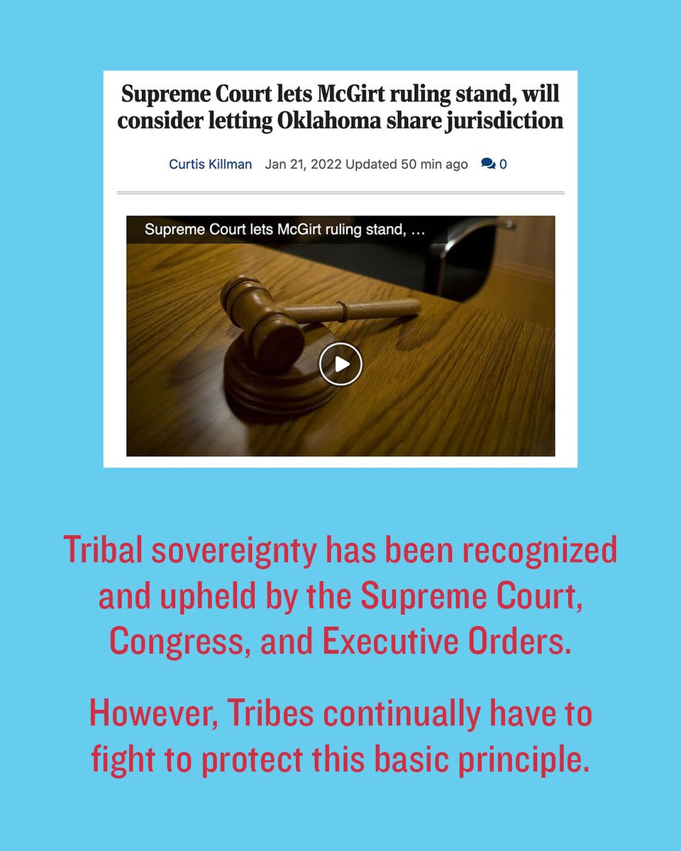 We encourage you to deepen your understanding of Tribal sovereignty and call on you to take action when it is under threat. Protecting the rights of Indigenous peoples is foundational to ensuring a more just and equitable future for all.

#TribalSovereignty #NativeLeadership