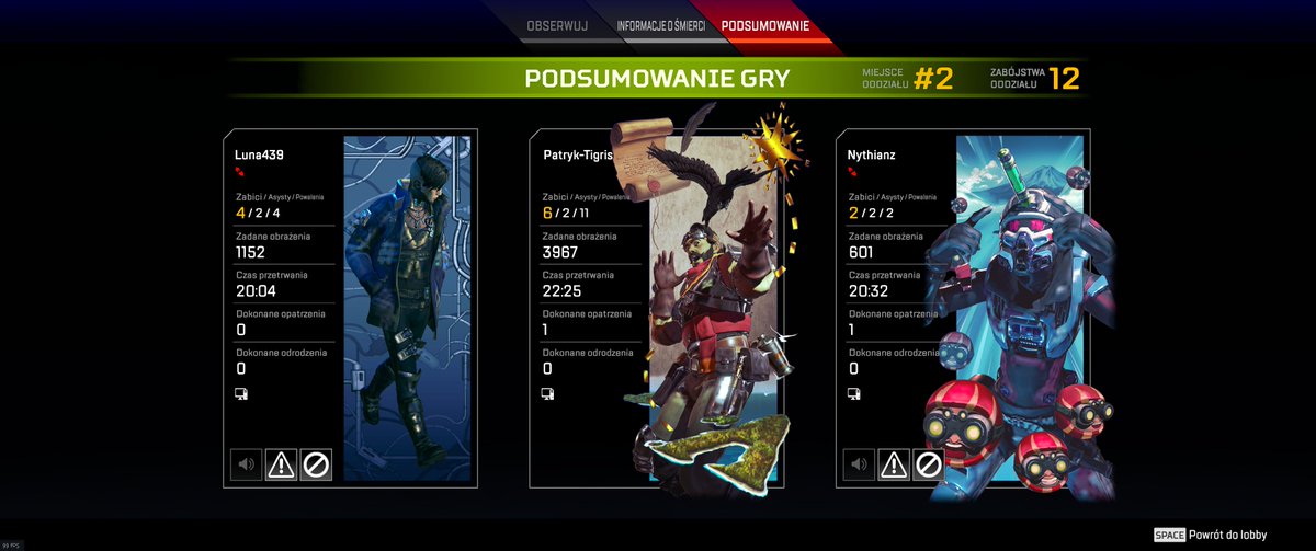 KoryckiPatryk's tweet photo. Tak blisko 4k... :(
#ApexLegends https://t.co/3ElnOxHKPD
