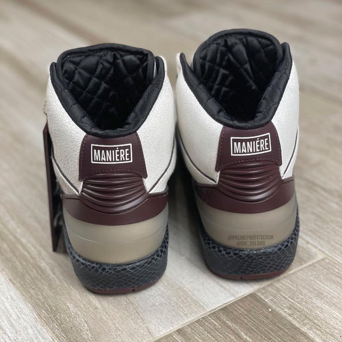 SoleSavy's tweet photo. A Ma Maniére puts their spin on the Air Jordan 2. First thoughts? 👀 https://t.co/Y7qrwk3QbO