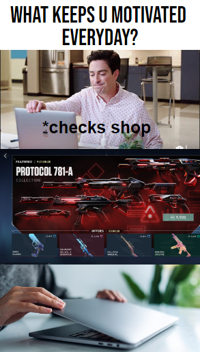 ValorantUpdated's tweet photo. Who else checks their Shop every single day to buy absolutely nothing because u never get the skin you want..?

u/Tab1to | #VALORANT https://t.co/PqyXRcbOoB