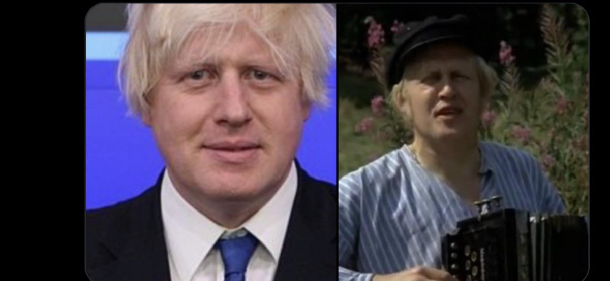 Steinklev's tweet image. Boris Johnson trekker seg. Flytter tilbake til Lønneberget.