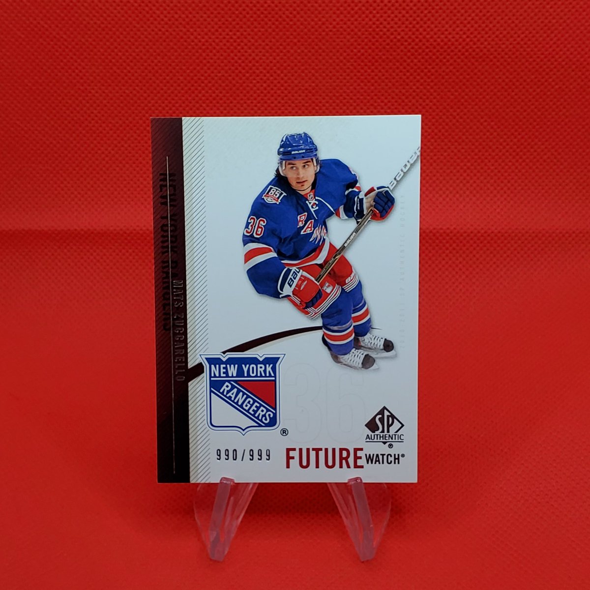 OTB_Breaks's tweet photo. Got my hands on a Zucc RC 

#MatsZuccarello #NewYorkRangers #MinnesotaWild 
#rookiecard
#whodoyoucollect https://t.co/8YgMQ4X4Is