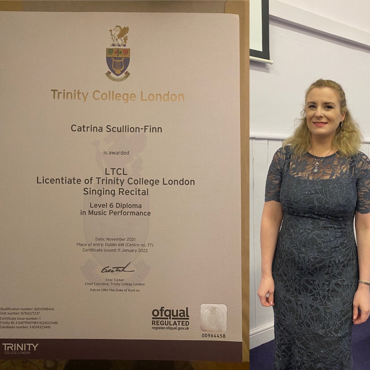 CatrinaSoprano's tweet photo. Some lovely news to start the year in the form of a few more letters after my name! Because running round pregnant after a two year old with a full teaching and performing schedule wasn’t enough! 😂  #professionaldevelopment #trinitydiploma #ltcl #sopranomum https://t.co/o9HBao6P3o