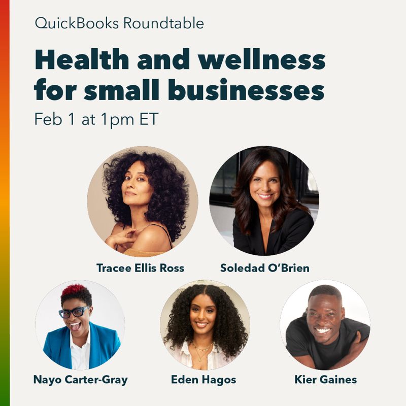 QuickBooks's tweet photo. Join Tracee Ellis Ross and our expert panel in a discussion moderated by Soledad O’Brien to learn what having a healthy small business truly means. Register today: https://t.co/teJsU8F1NA 
#SmallBizSuccess #BlackHistoryMonth
