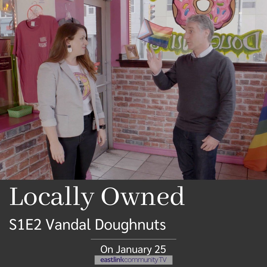GarnanTV's tweet photo. Locally Owned Episode 2 features Vandal donuts! Don't miss this!
Only on @Eastlink community TV.
#locallyowned #donutshop #foodtv #smallbatchdoughnuts #localdonut #halifaxdonuts #customdonuts https://t.co/PAr1EDwaCc