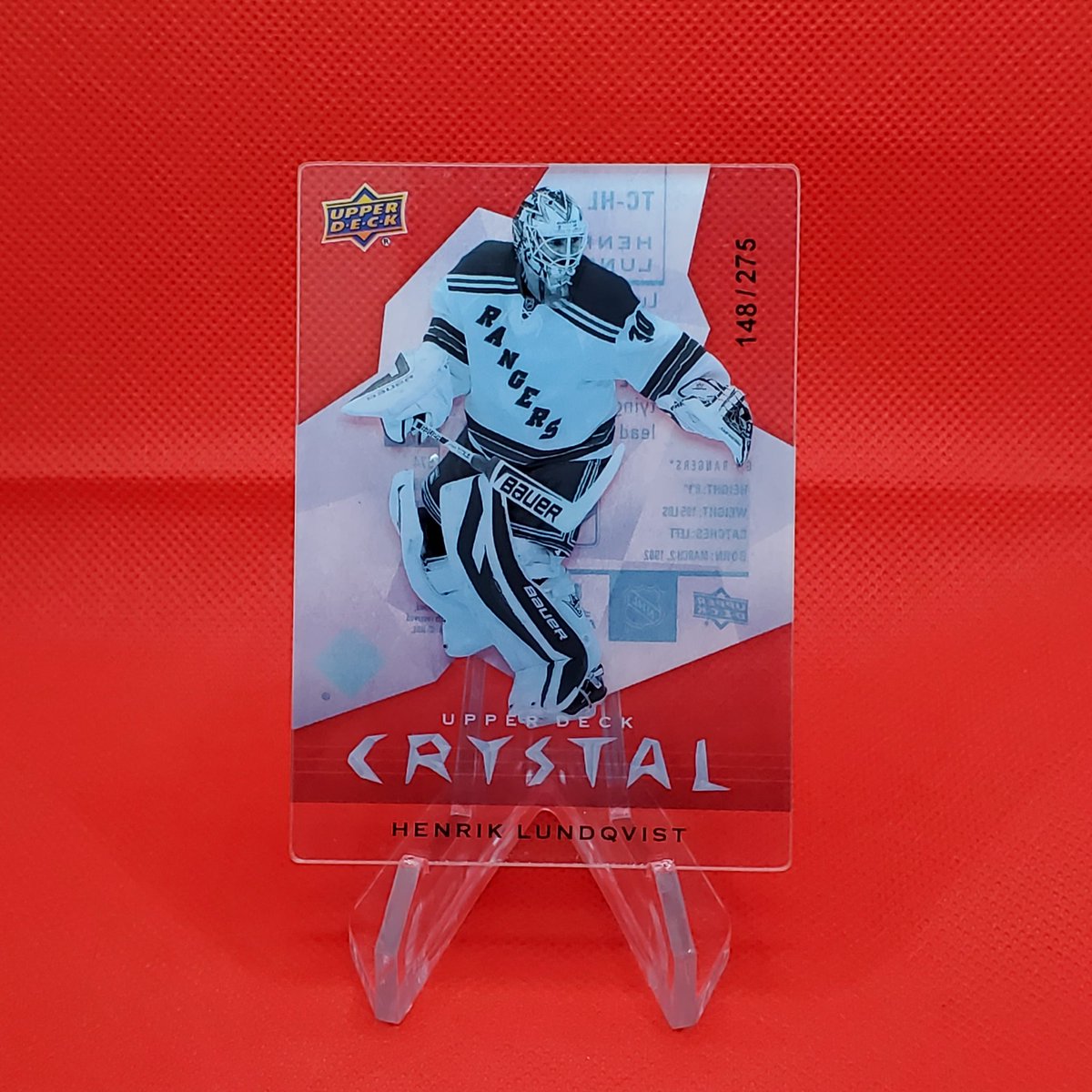OTB_Breaks's tweet photo. Couldn't miss out sharing this particular card during this particular week.  

All rise for the King 🍎
@HLundqvist 

#HenrikLundqvist 
#TheKing
#NewYorkRangers 
#whodoyoucollect https://t.co/YIwtfQp76r