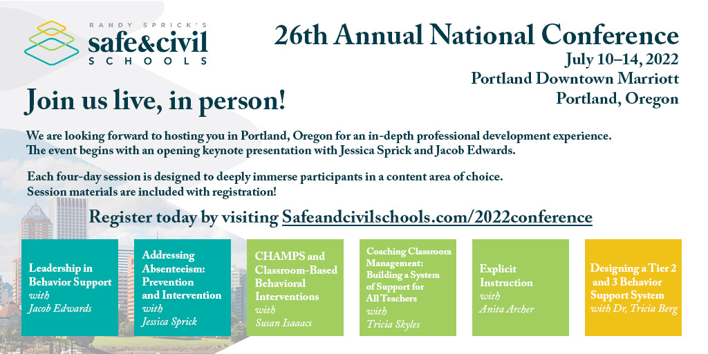We're excited to announce that registration is OPEN for our 2022 National Conference! 🎉  safeandcivilschools.com/2022conference