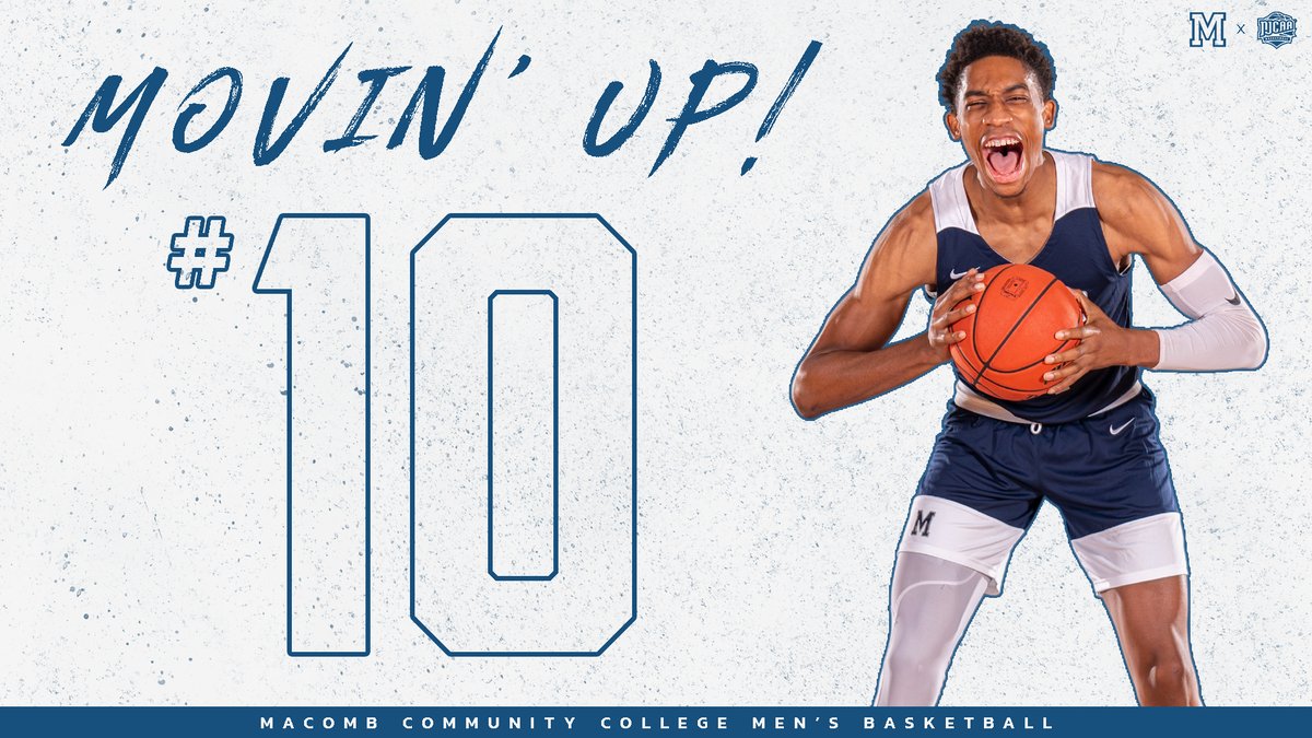 𝐓𝐎𝐏 𝟏𝟎

Into the 𝐓𝐨𝐩 𝟏𝟎 they go! <a href="/MacombMBB/">Macomb Men's Basketball</a> (14-1, 4-0) moves up three spots to No. 1⃣0⃣ in this week's #NJCAAmbb DII Rankings!

Full Rankings: bit.ly/3nyTK3J

#GoMonarchs😤
#NJCAAmbb🏀