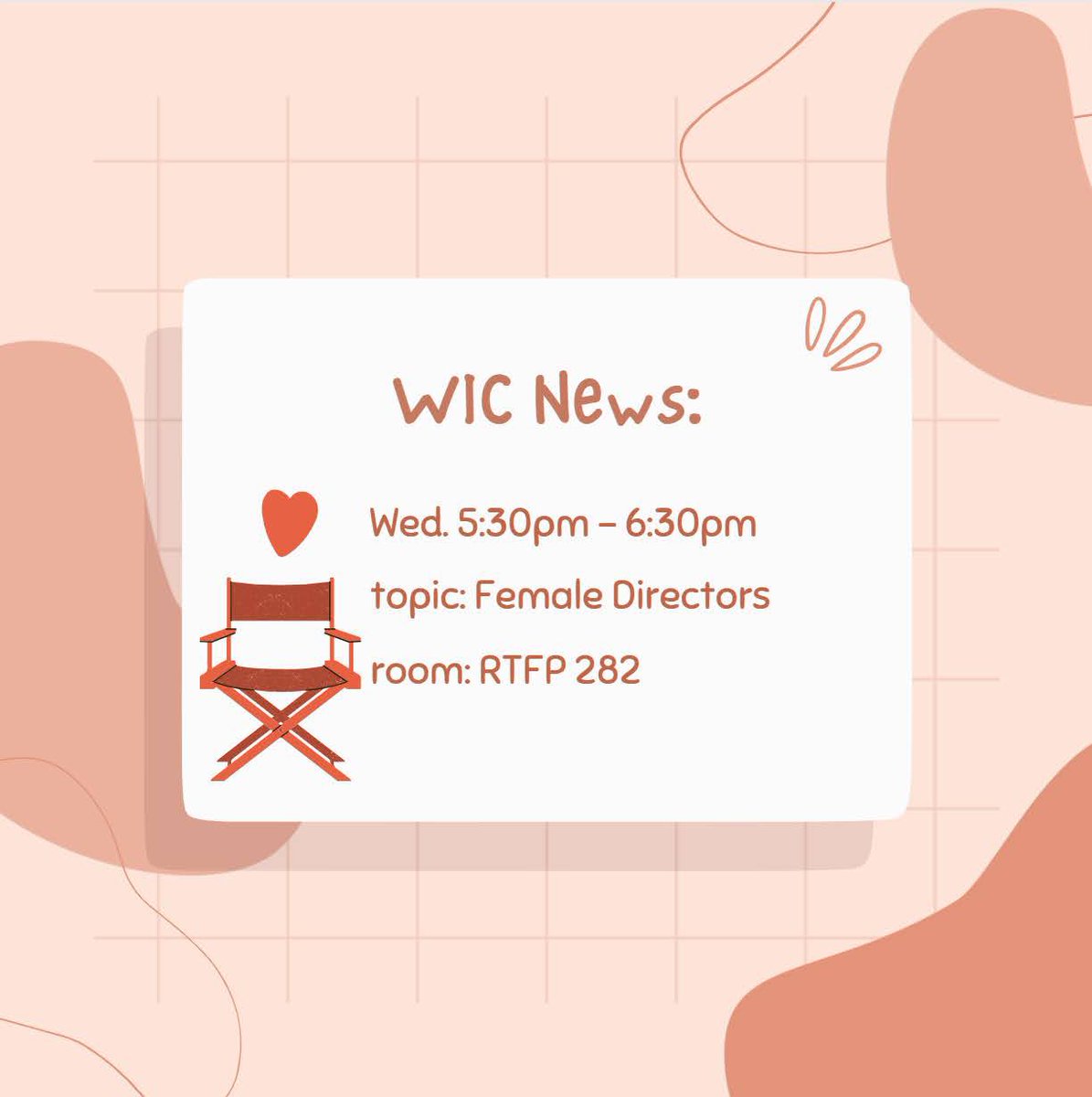 wic_unt's tweet photo. We will be having our first meeting back this Wednesday the 26th, from 5:30 - 6:30pm in room RTFP 282! https://t.co/zjBZOBA4D8