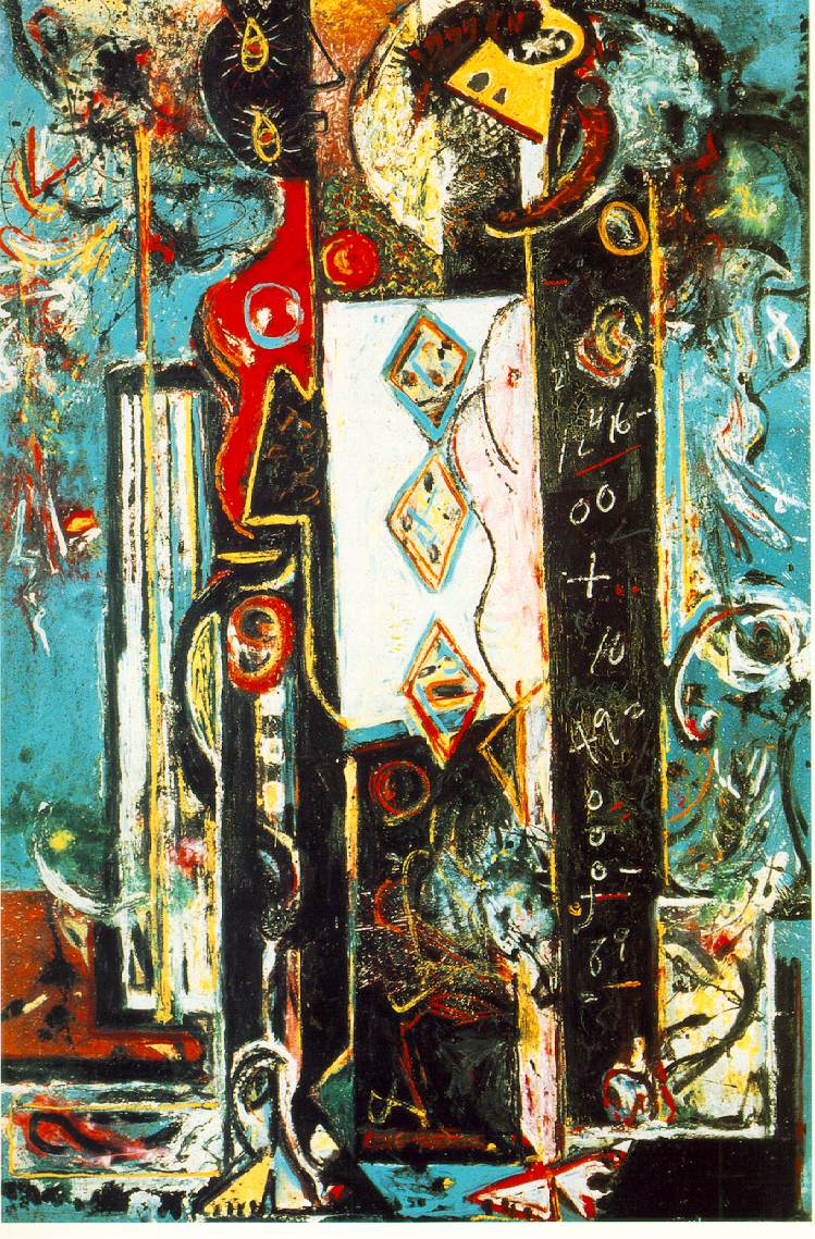 Male and Female, 1942 #americanart #jacksonpollock