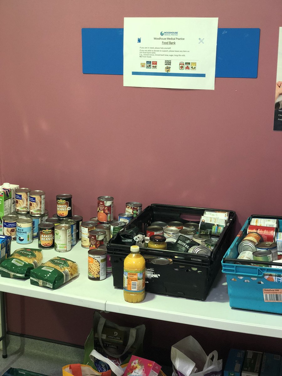 You can’t take community out of general practice - over Xmas we started a food bank @WMPLeeds this is the second restock