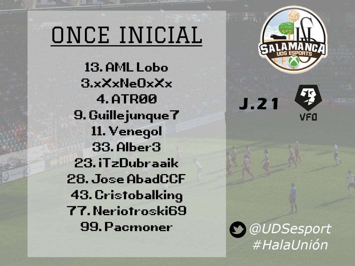 ⚫️ YA TENEMOS ALINEACIÓN PARA HOY ⚪️

👉 ¡Estos son nuestros once jugadores para el partido de hoy!

#HalaUnión
#LaNuevaEra