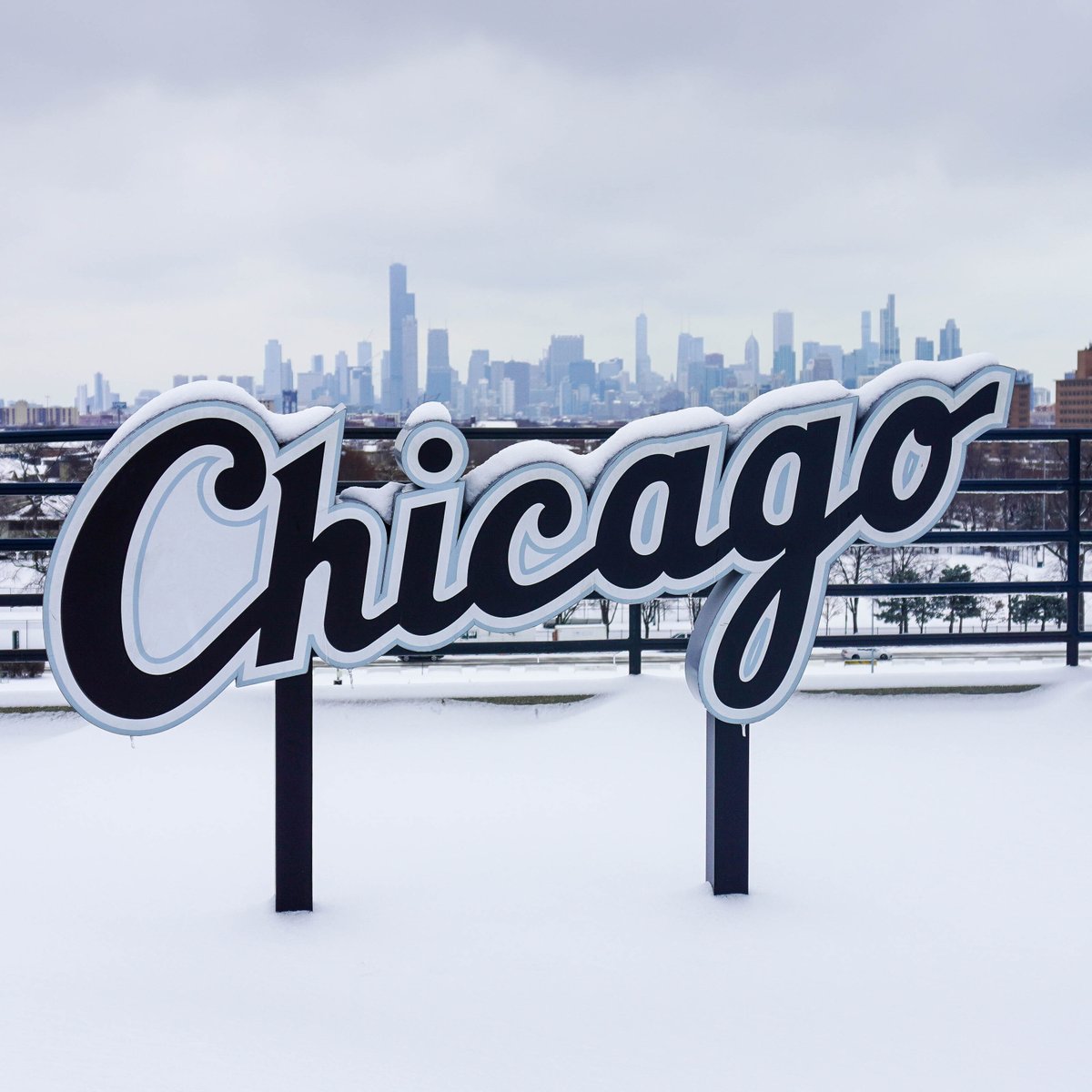 whitesox's tweet photo. There's snow place like home. https://t.co/ddG0VEVbH9