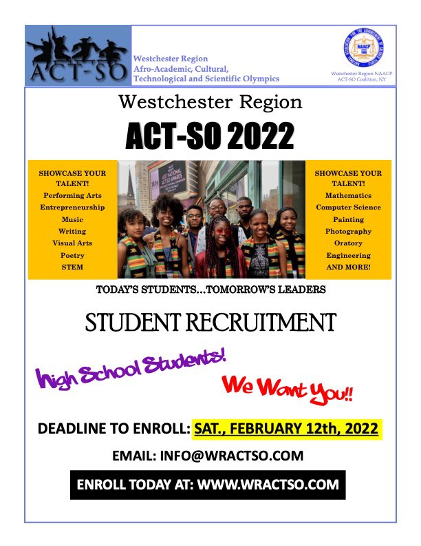 WESTCHESTER ACT-SO tweet media