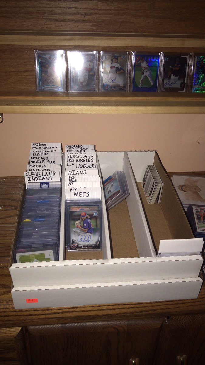 TheCardAlliance's tweet photo. Doing some organizing today! Any team collectors out there looking to buy? Comment your team or player and I’ll DM what we have! https://t.co/Uj8NBAh038
