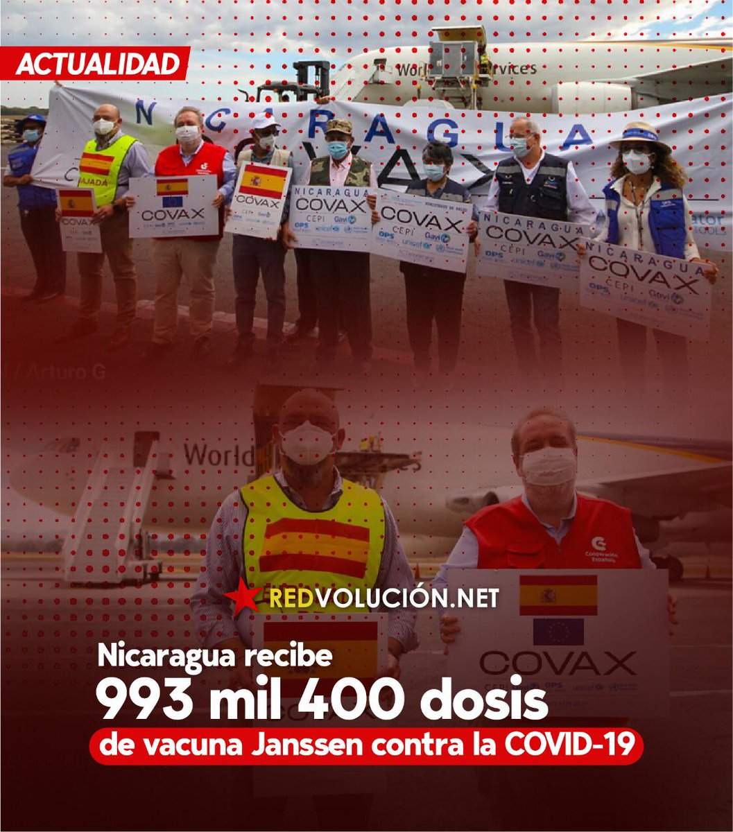 Greysnica's tweet photo. Gracias a Dios más vacunas para las familias nicaragüense, gracias a nuestro GRUN 
vamos por mas victoria https://t.co/lssEHYKjD2
