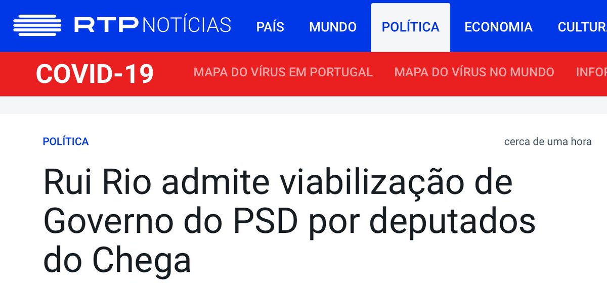 EmbaixadorN's tweet photo. Rui Rio: “se deputados quiserem votar a favor do meu governo, eu não consigo suspender os trabalhos e impedi-los de votar”

Título da notícia RTP: https://t.co/3UGODESPcC