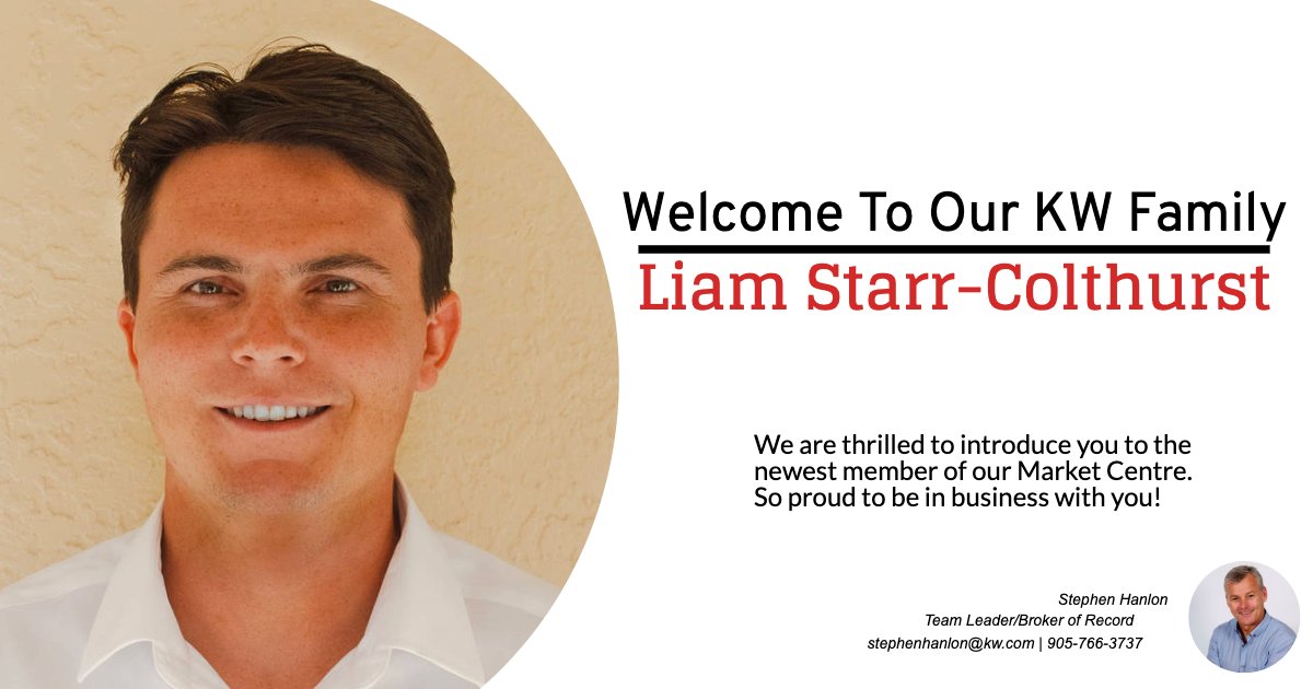 kwmississauga's tweet photo. Please join us in welcoming Liam Starr-Colthurst to the Keller Williams Real Estate Associates Family! https://t.co/Kcf3OZOQv0